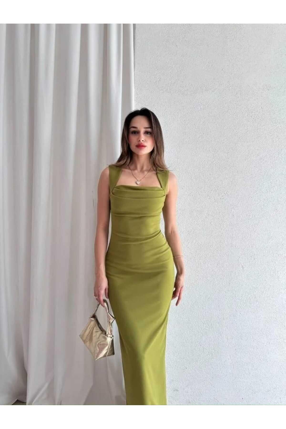 AROW Maxi Elbise Yeşil