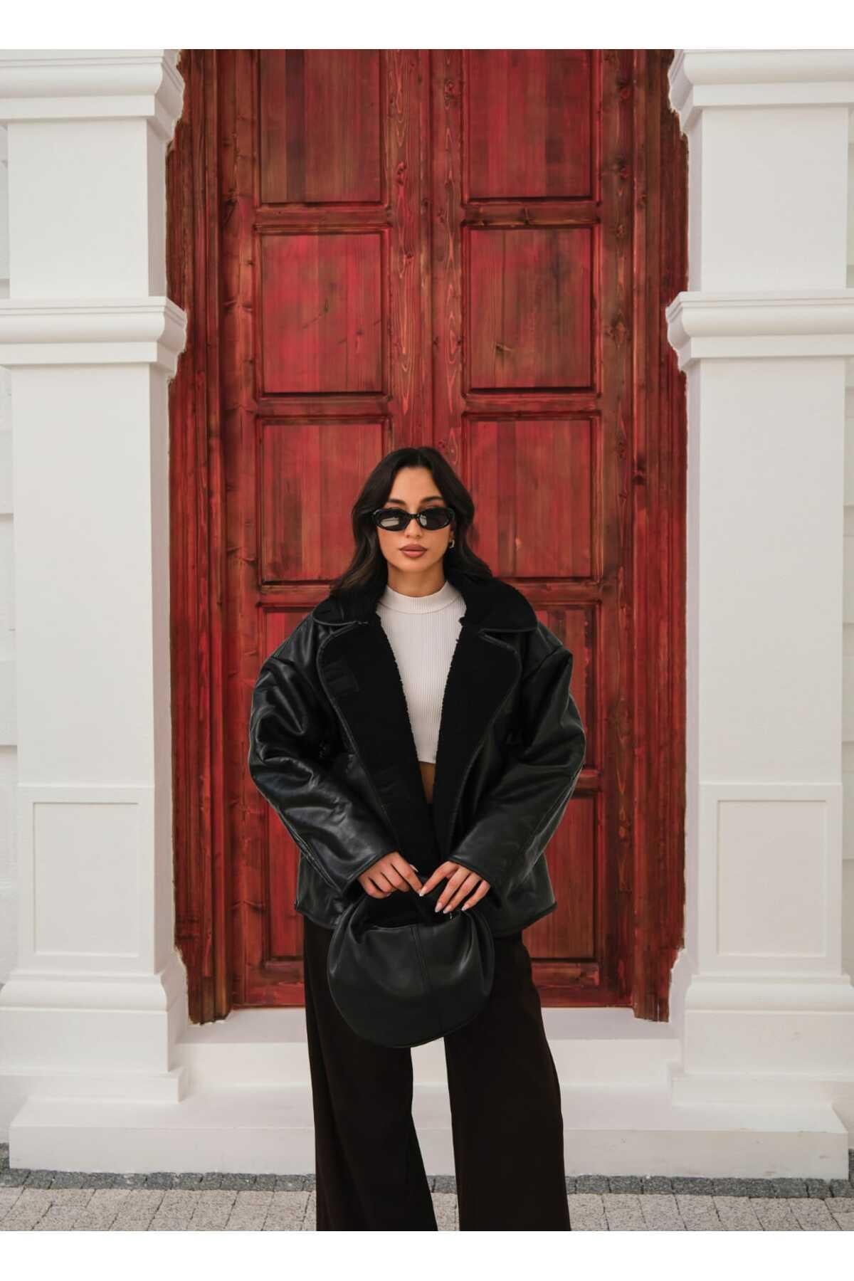 Siyah Oversize Kaliteli Ceket Siyah