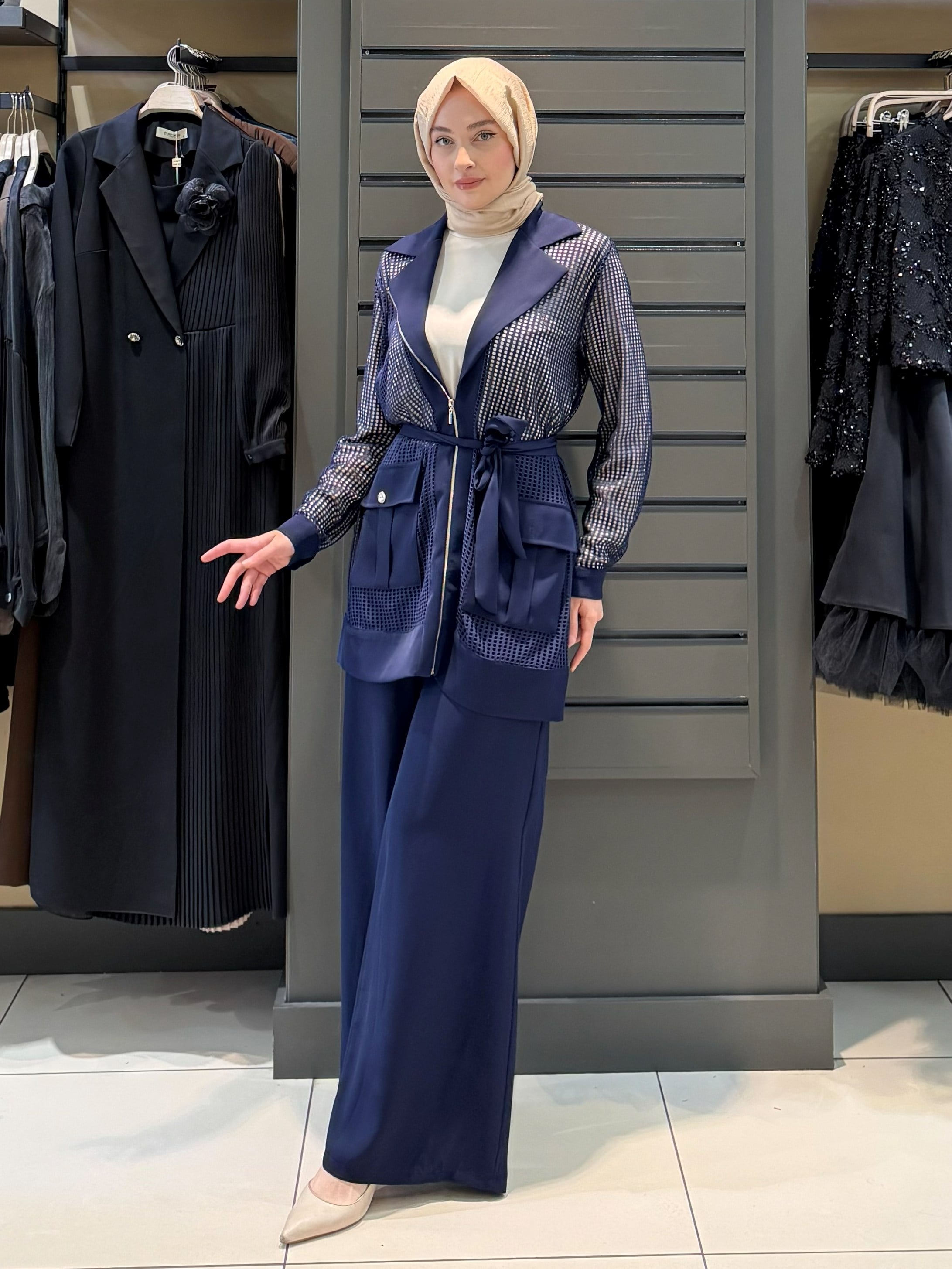 FİLE PANTOLON TAKIM LACİ