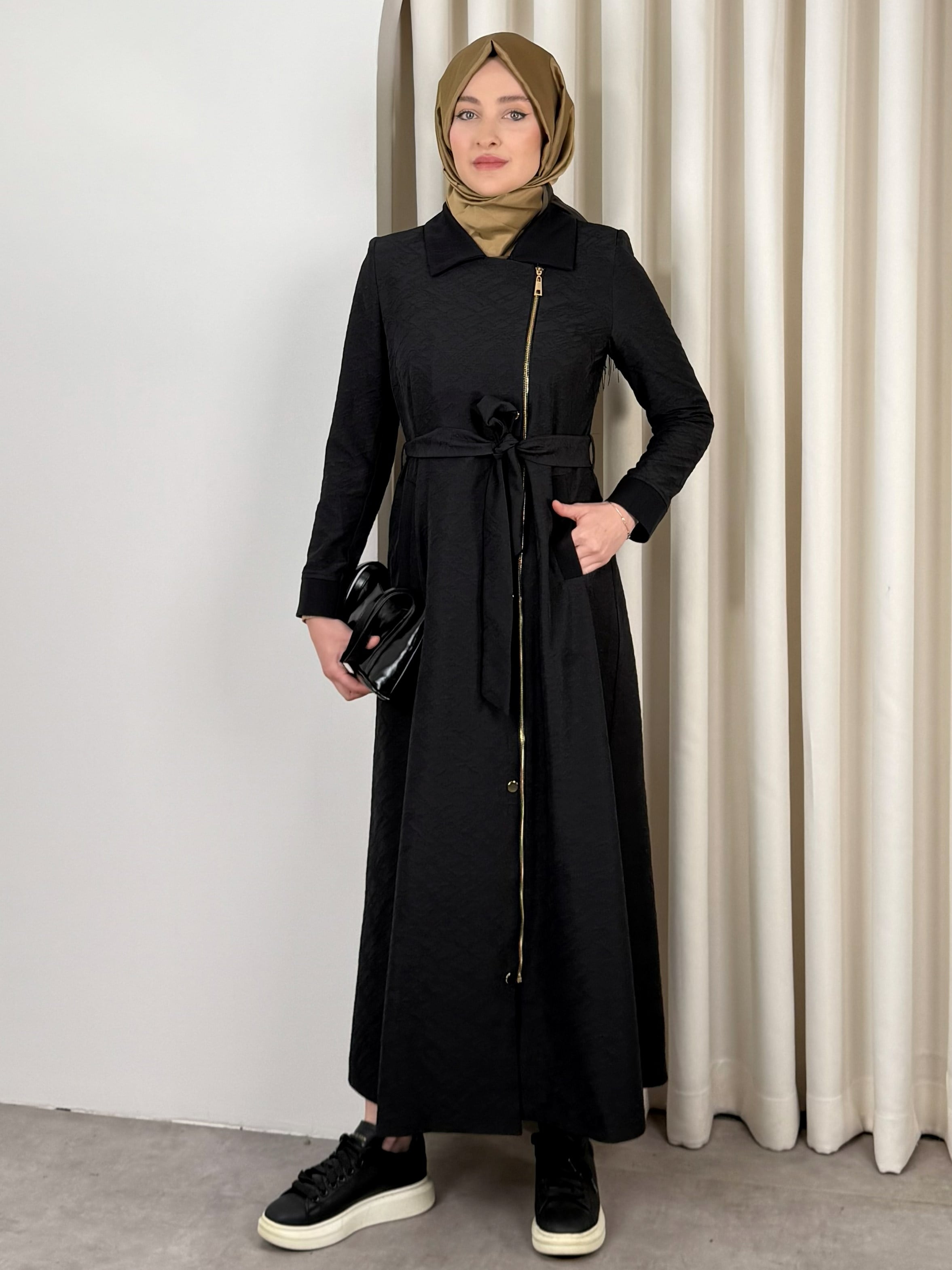 LİSA TRENCH SİYAH