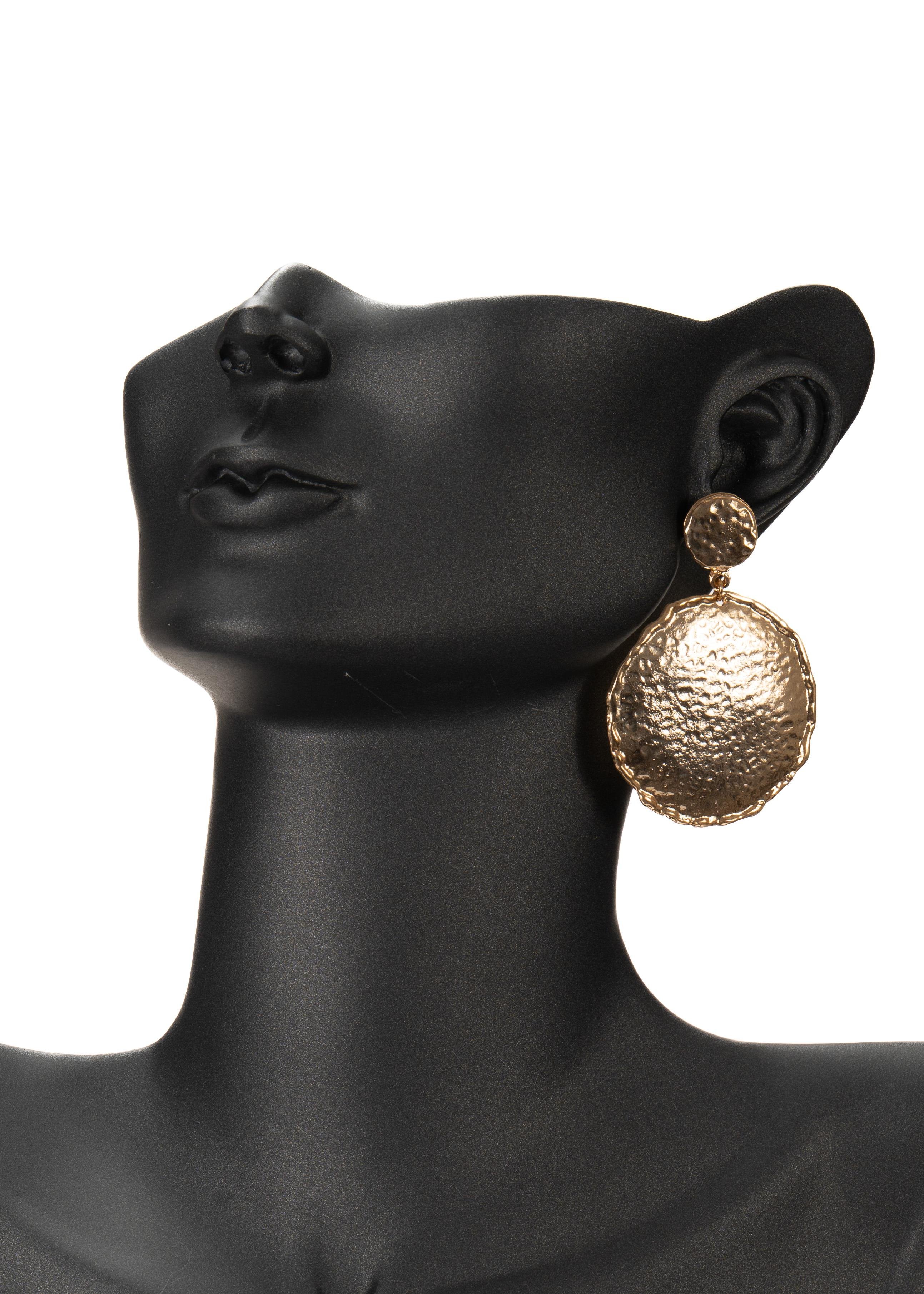 GOLD YUVARLAK KÜPE