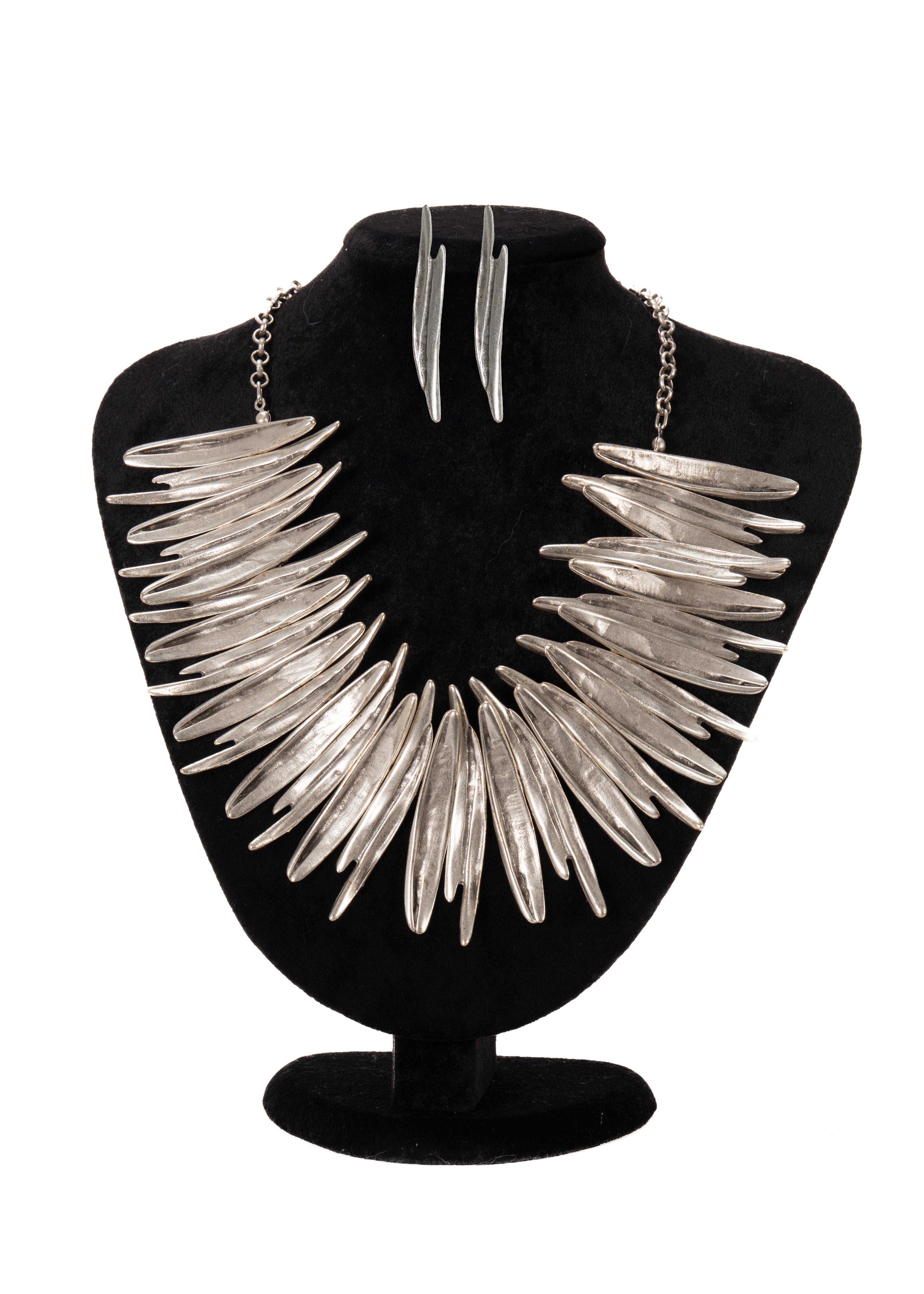 SILVER BAROK KOLYE SETİ