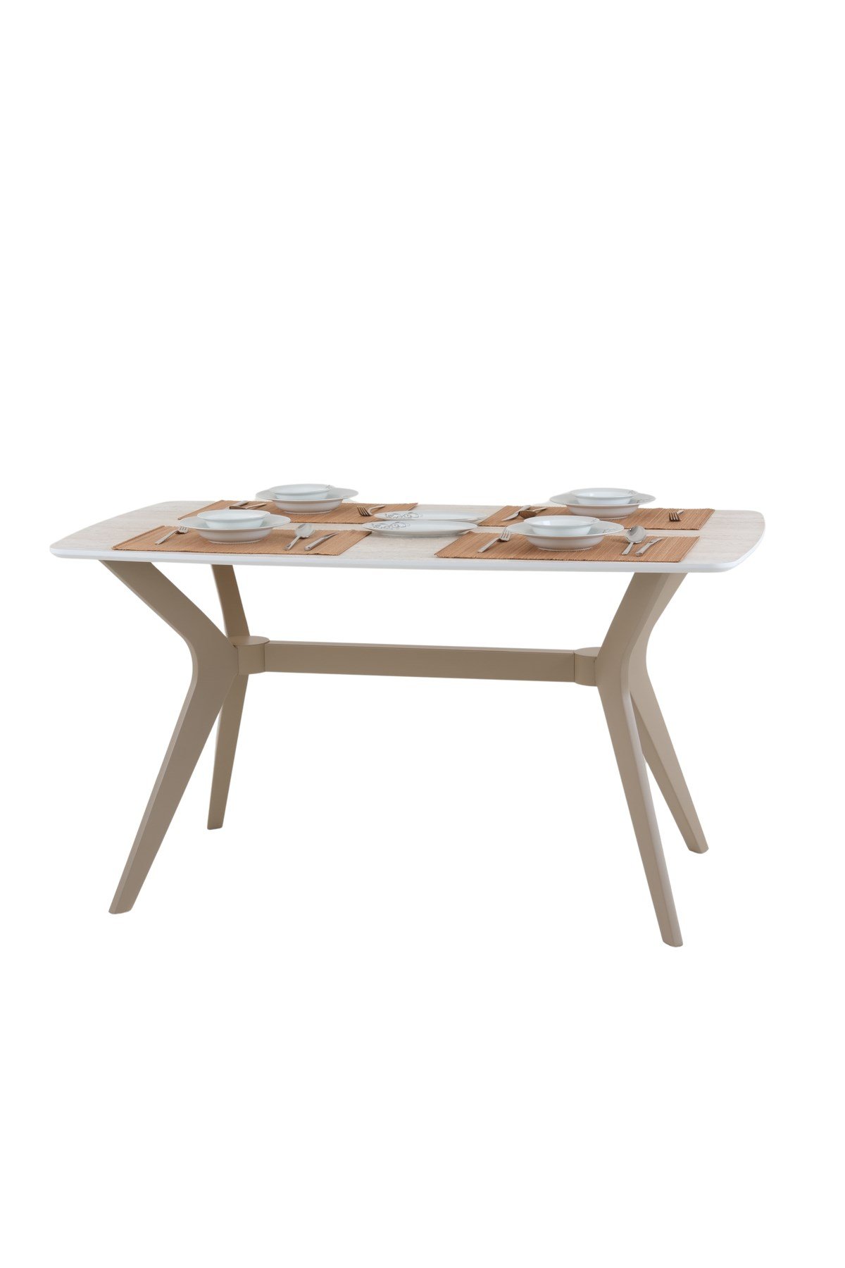80X120 MDF Mutfak Masası (Sadece Masa) Salon Masası Balkon Masası Viktoria Serisi-Ceviz/Siyah