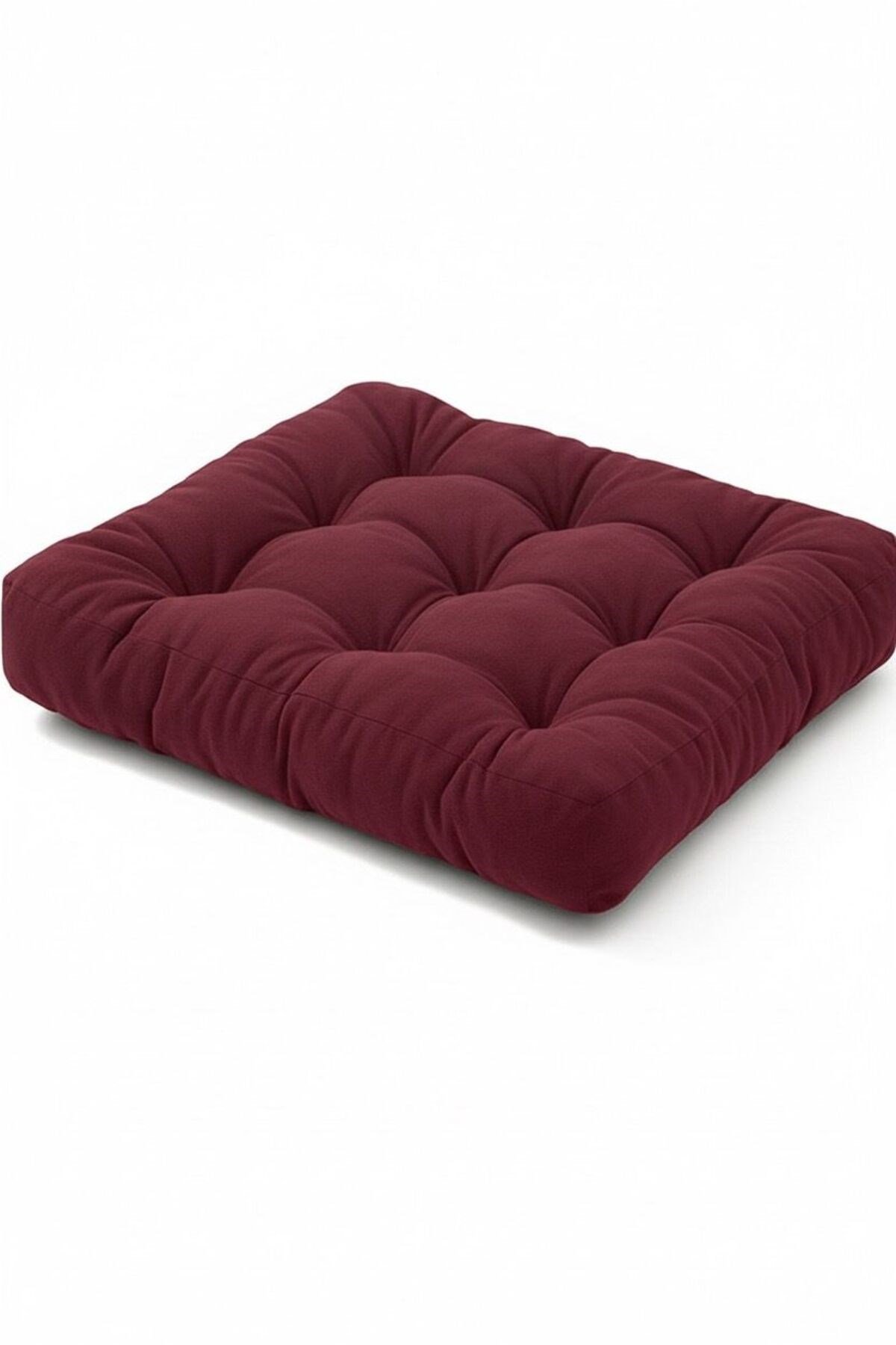 Kadife Döşemelik Kumaştan Yer Pufu | Sandalye Minderi | Yer Minderi 60x60 cm