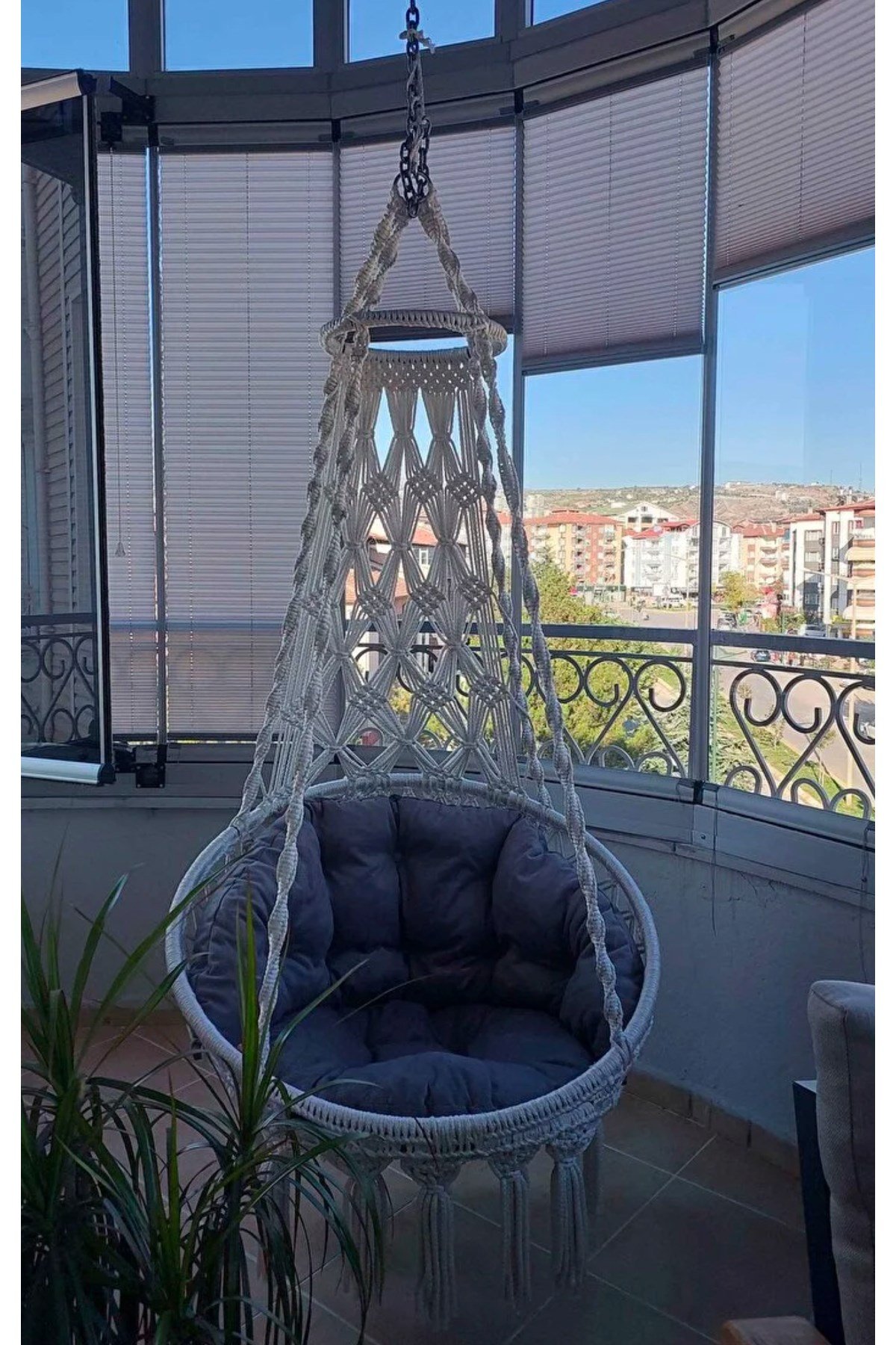Makrome Salıncak Minderi 130x50cm ( Sadece Minder )