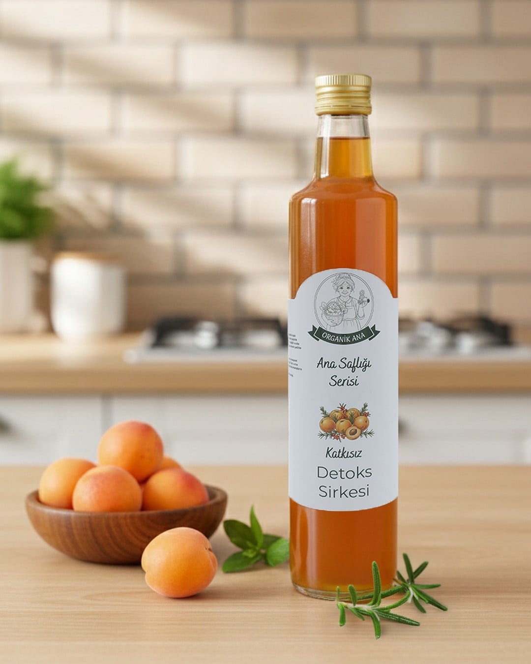 Organik Ana Detoks Sirkesi Doğal Fermantasyon 500 ml