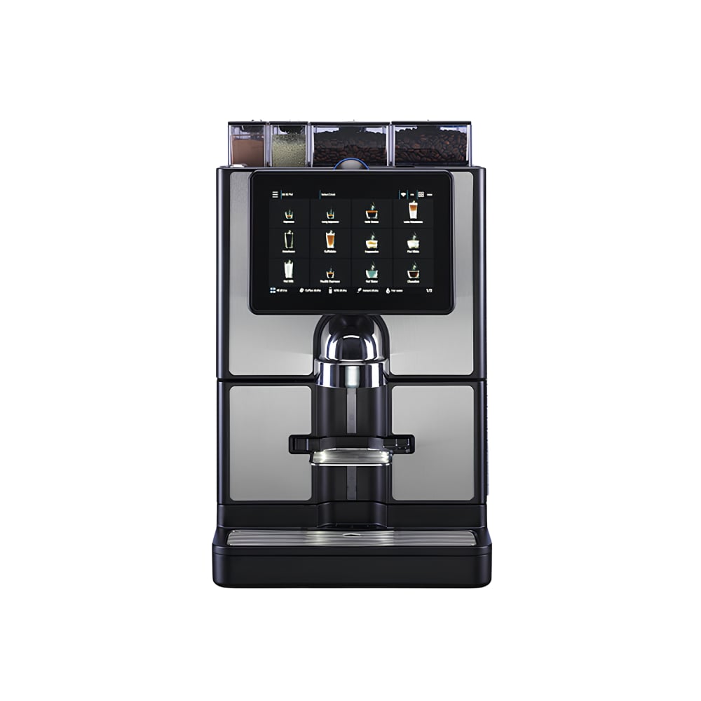 Carimali SilverTwin MS220-E1M00002 2 Beans 2 Solubles Fresh Milk Ivory Black CARbrew L Otomatik Kahve Makinesi