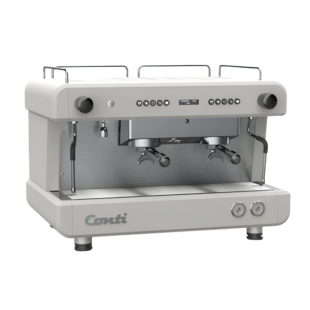 CONTI CC202 DTC 2 Gruplu Dozaj Ayarlı Espresso Makinesi | PID, Shot Timer, Eco Mod, LED, Tall Cup