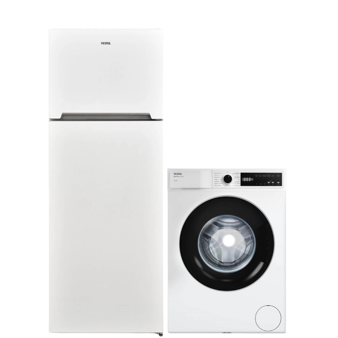 Vestel 2'li Beyaz Eşya Seti (CMI 76301 Çamaşır + NF52111 Buzdolabı)