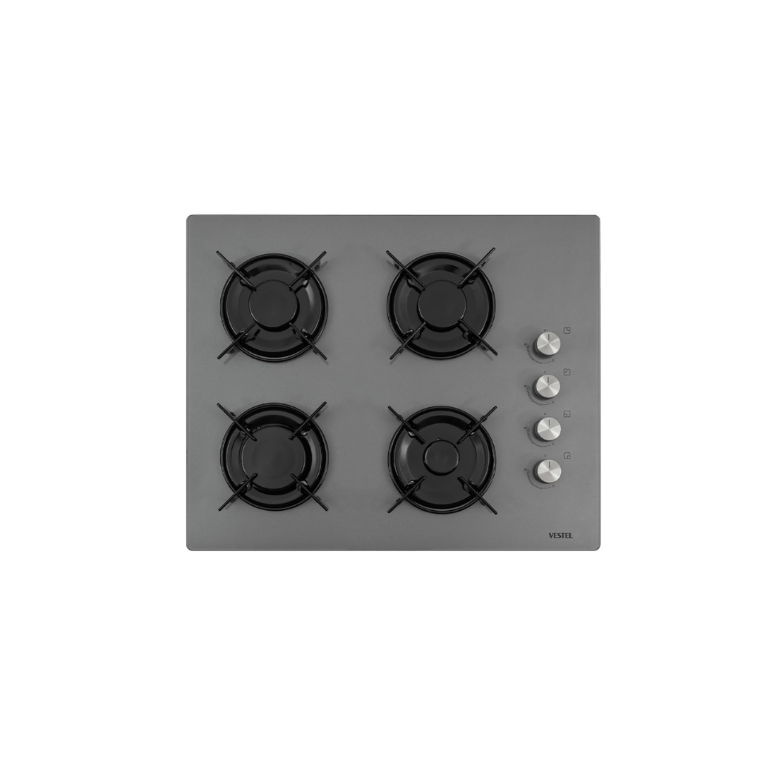 Vestel AO-65104 G Gri Cam Ankastre Ocak