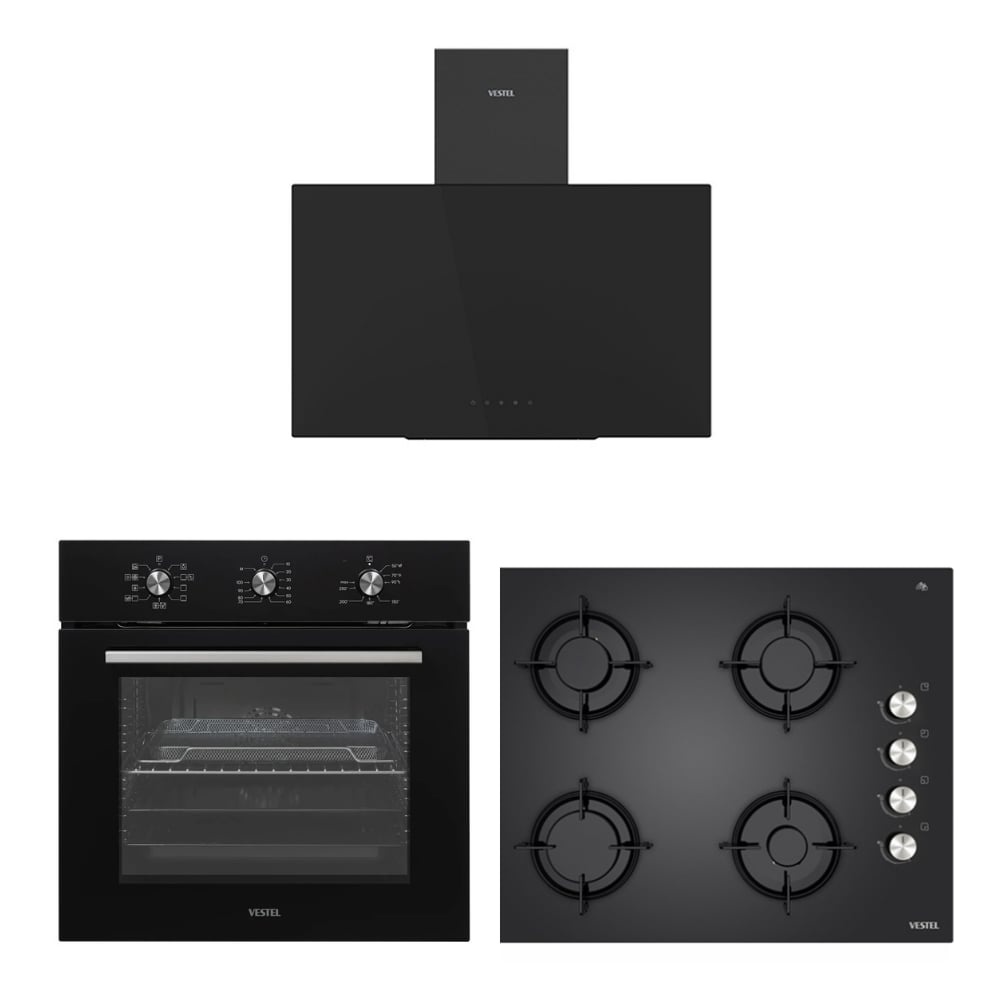 Vestel Eğik Siyah Avantajlı 65 Lightfry Set