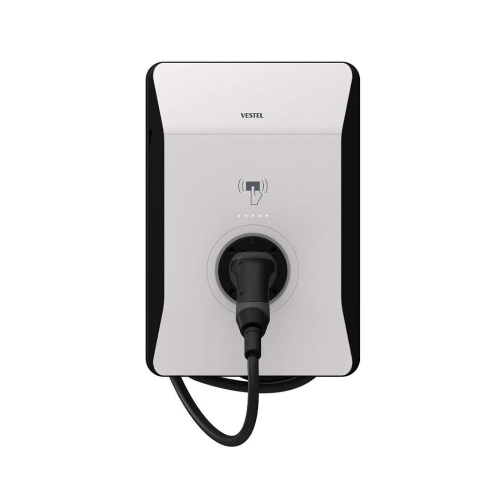 Vestel EVC04 AC22SW-T2P OPT1 TR 22 kW Kablolu Elektrikli Araç Şarj İstasyonu