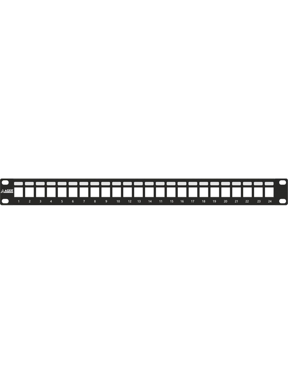 Ager AC-610-24 Moduler Utp/ftp CAT6/CAT6A 24 Port Boş 1u Zırhlı Patch Panel