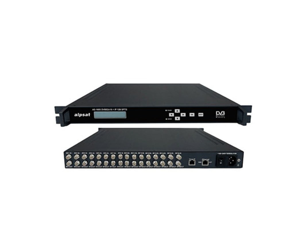 ALPSAT AS1605 - 16x DVB-S/S2 Tuner 128 SPTS IP Stream Gateway
