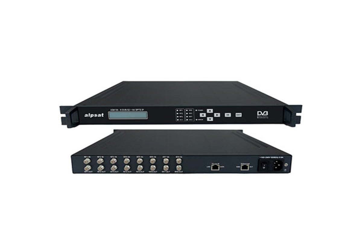 ALPSAT AS8135 8x DVB-S/S2 Tuner - 64 SPTS IP Stream IPTV Alıcısı