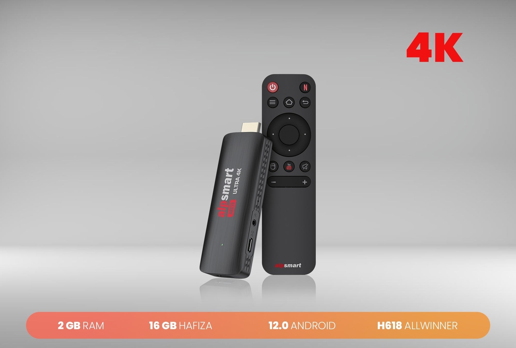 Alpsmart AS515 2GB/16GB Android TV Stick