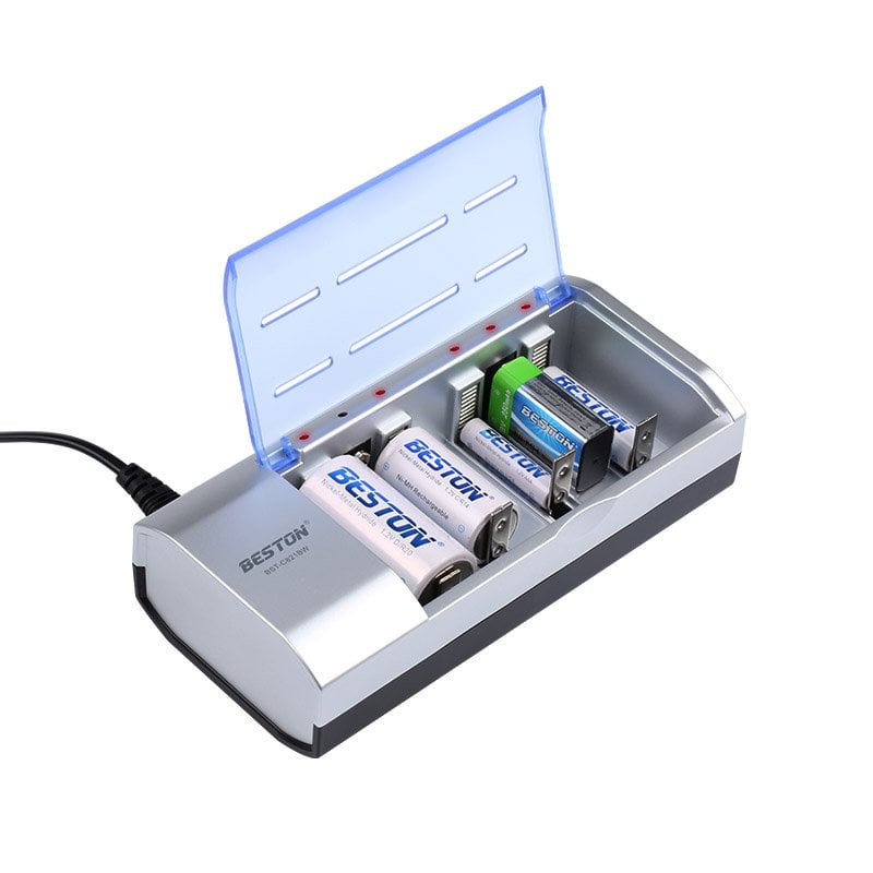 Beston BST-C821BW (AA-AAA C-D 9 Volt- SC) Universal Tüm Boylar İçin Pil Şarj Cihazı