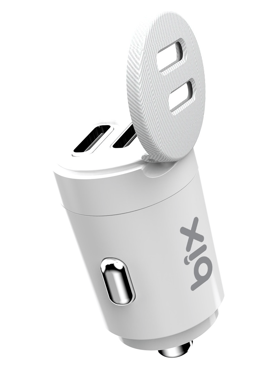 Bix BX-CCP65CC 65W Çift Portlu Type-C Araç Şarj Aleti Apple iPhone & Android & Notebook Mini Araç Içi Şarj Cihazı