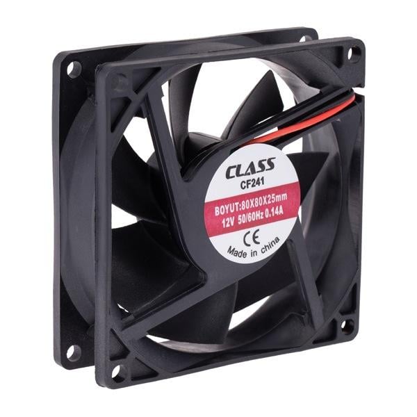 Class CF-241 80x80x25 DC 12 Volt 0.14A Aksiyel Fan