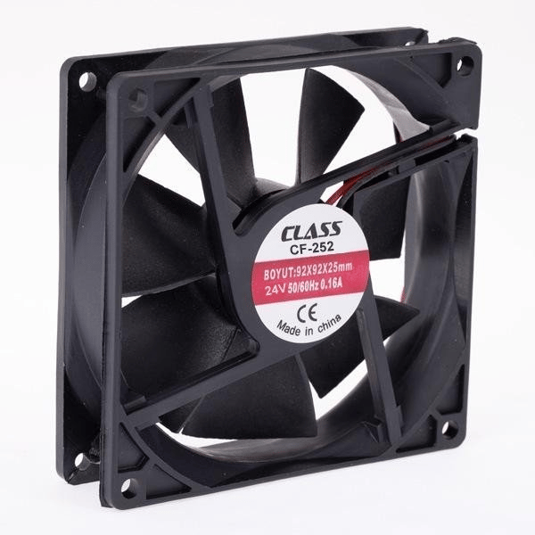 Class CF-252 92x92x25 DC 24 Volt 2 Pin 50/60 Hz 0.12A Fan