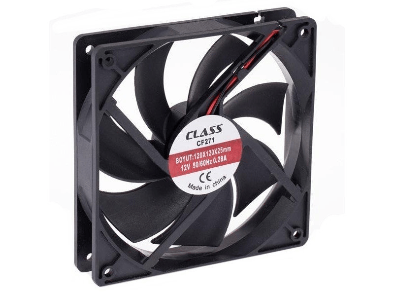 Class CF-271 120x120x25 DC 12 Volt 2 Pin 50/60 Hz 0.28A Fan
