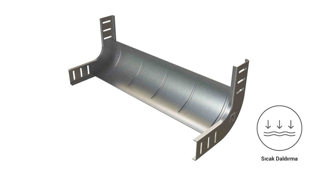 EAE 60 CTE 600 İç Bükey Dönüş Modülü 1.5 mm Galvaniz
