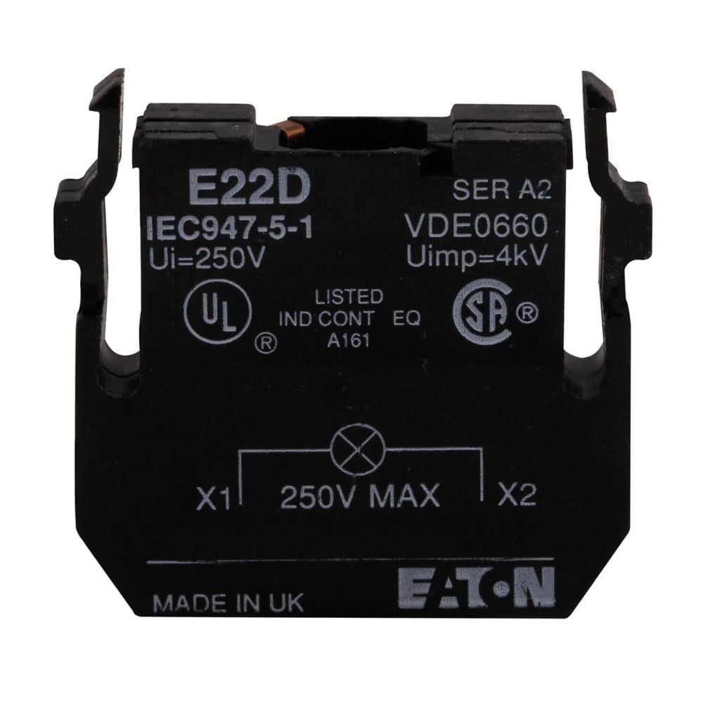 Eaton E22D 22,5 mm E22 Serisi Tam Gerilim Akkor Lamba Ünitesi