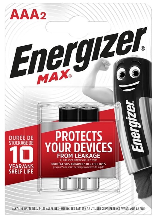 Energizer Max AAA LR03 Alkalin İnce Kalem Pil 2 Li Paket Halinde