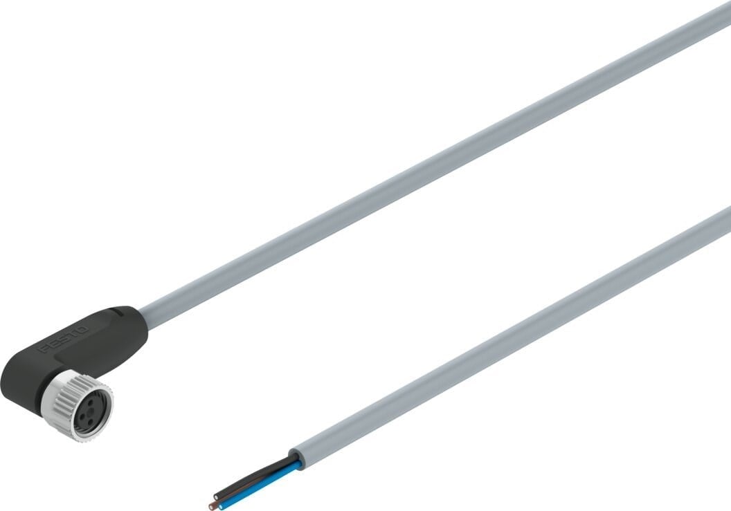 Festo 8078230 NEBA-M8W3-U-2.5-N-LE3 3 Pin M8 Açılı Bağlantı Kablosu 2.5 m