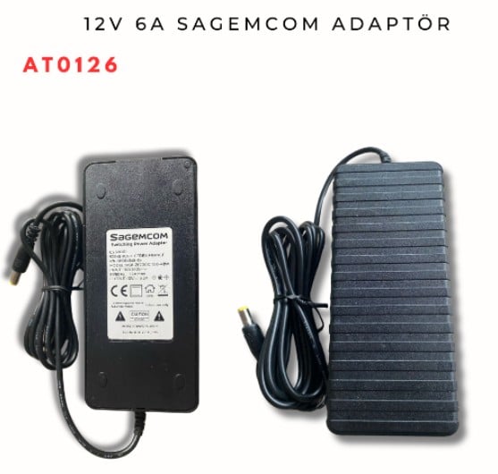 Forline AT0126 12V 6.2A Masa Tipi Plastik Kasa Adaptör