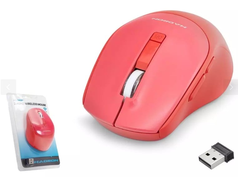 Hadron HDX3408R 600/1600 Dpi Wireless Kablosuz Mouse Kırmızı
