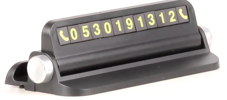Hepu HP-A19 Araç İçi Park Numaratörü Telefon Tutucu Standlı