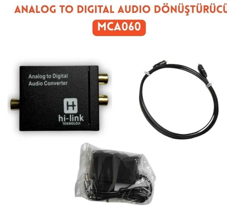Hi-Link MCA060 RCA to Optik Çevirici