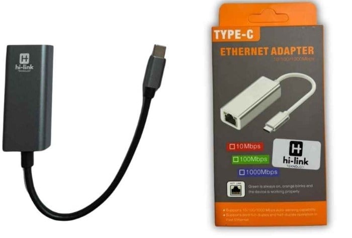 Hi-Link MUH015 1000 Mbps Type-C to RJ45 Çevirici