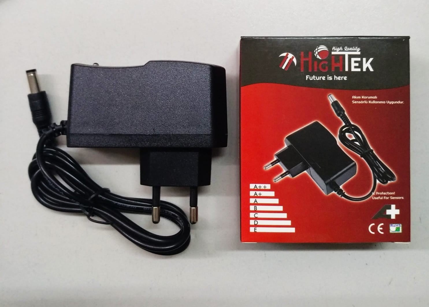 Hightek HT6223 6 Volt 1 Amper 5.5mm x 2.5mm Plastik Kasa Adaptör