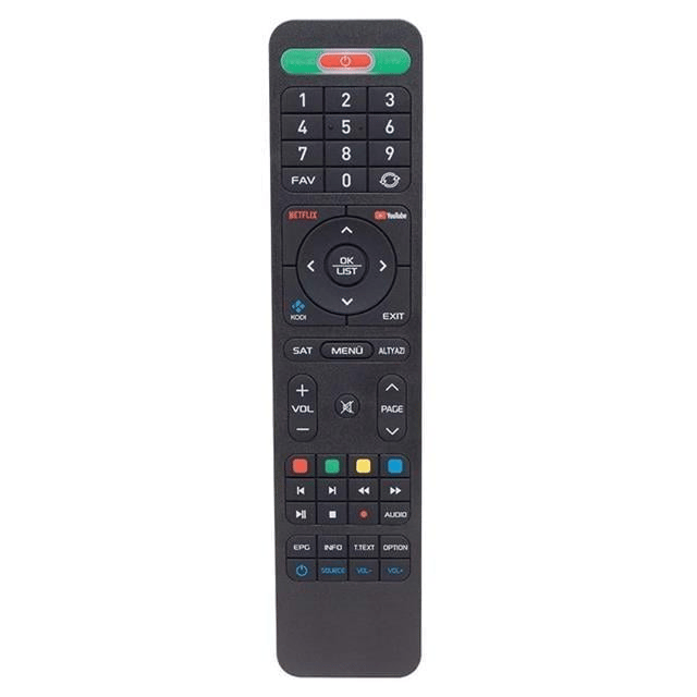Hiremco Turbo 4K Netflix-Youtube Tuşlu HD Uydu Kumandası