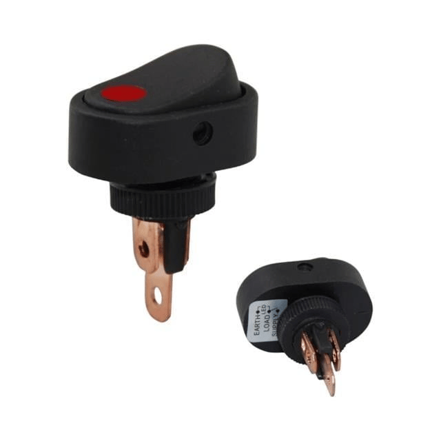 IC-132A-2 Işıklı 12 Volt Dc 20 Amper On-Off  Anahtar ASW-20D-2