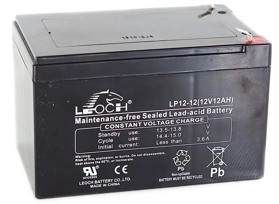 Leoch LP12-12 - 12V 12Ah Bakımsız Kuru Akü
