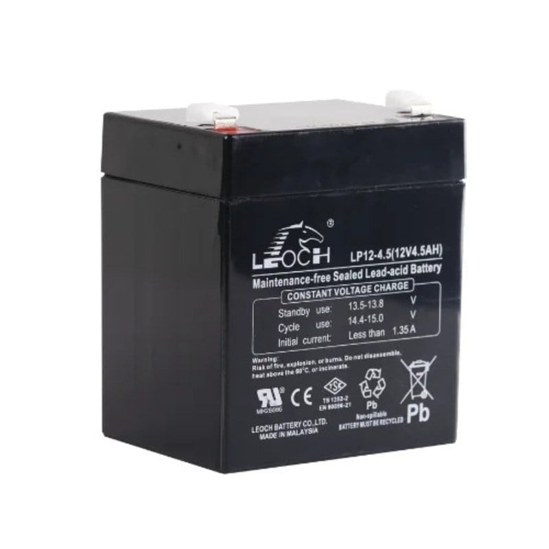 Leoch LP12-4.5 12V 4.5Ah Bakımsız Kuru Akü