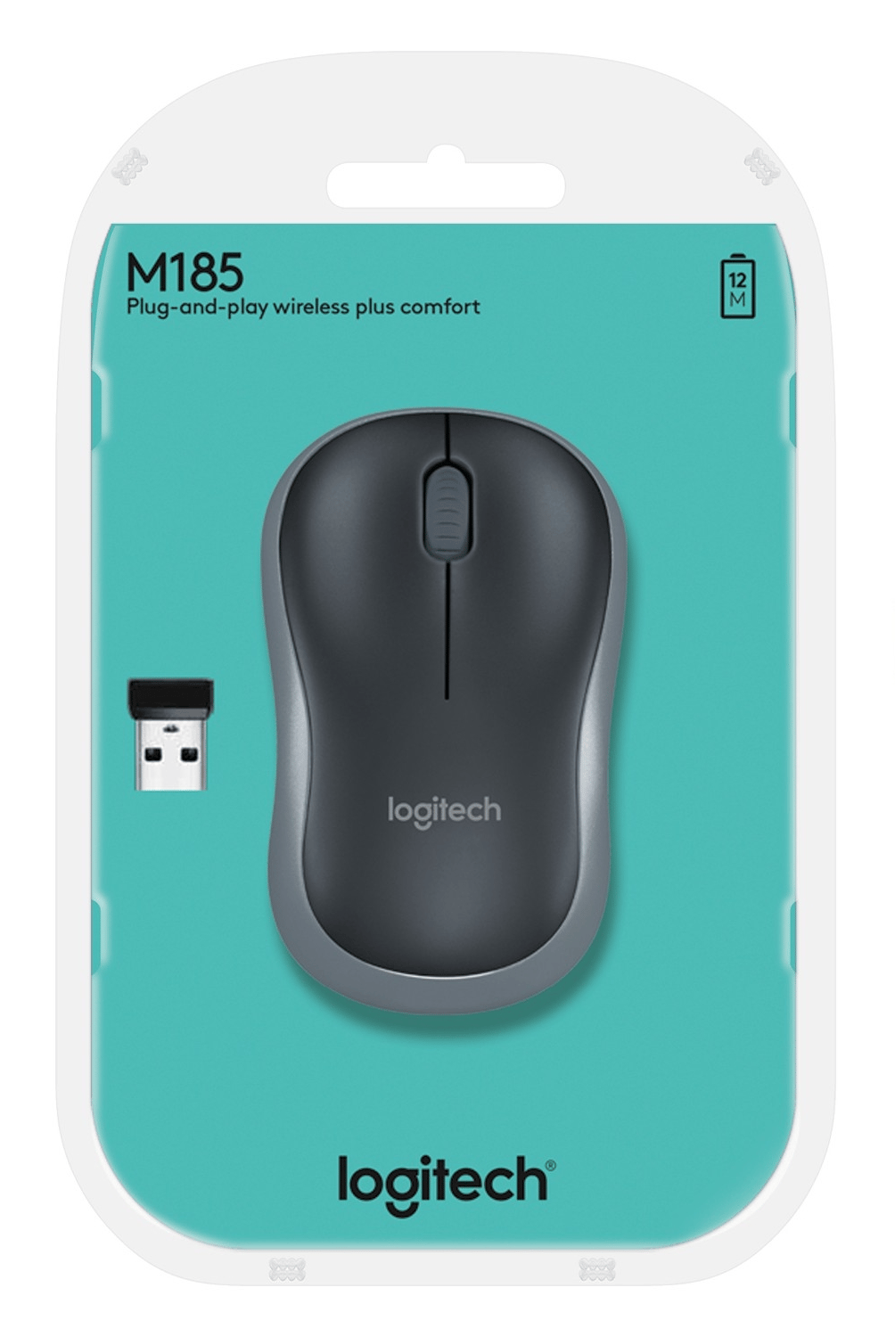 Logitech M185 Usb Alıcılı Kompakt Gri Kablosuz Mouse - 910-002235
