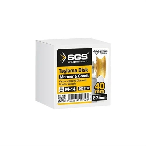 M14-75x40 MM VAKUM ELMAS TAŞLAMA DİSKİ TAM PROFİL