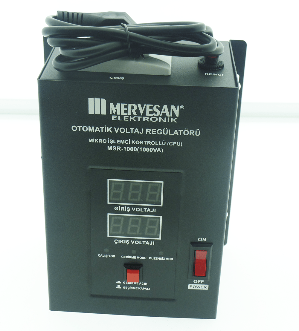 Mervesan MTR-1000 1000VA Otomatik Voltaj Regülatörü