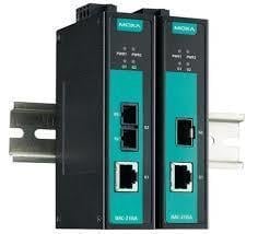 MOXA IMC-21GA Industrial Gigabit Ethernet-to-Fiber Media Converter, SFP Slot, -10 to 60°C