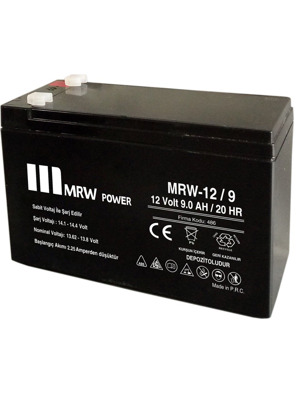 Mrw Power MRW-12/9 12 Volt 9 Amper Kuru Akü