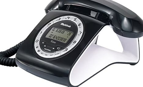 Multitek Retro Cid 12 Haneli Lcd Ekran Siyah-Kırmızı Masaüstü Telefon - 28882