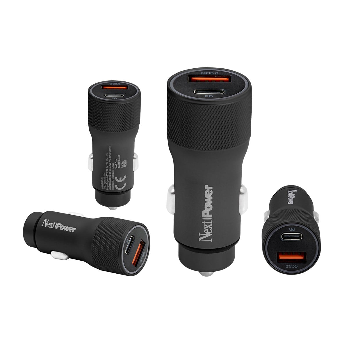 Next Power NP525 USB/PD Araç içi Hızlı Şarj Adaptörü - Siyah