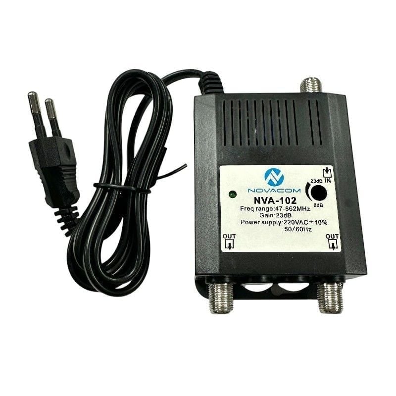 Novacom NVA-102 47-862 MHz 23 dB CATV Karasal Hat Yükseltici