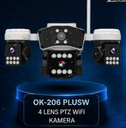 O-KAM OK-206PLUSW 4 Lens Ptz Wifi Kamera