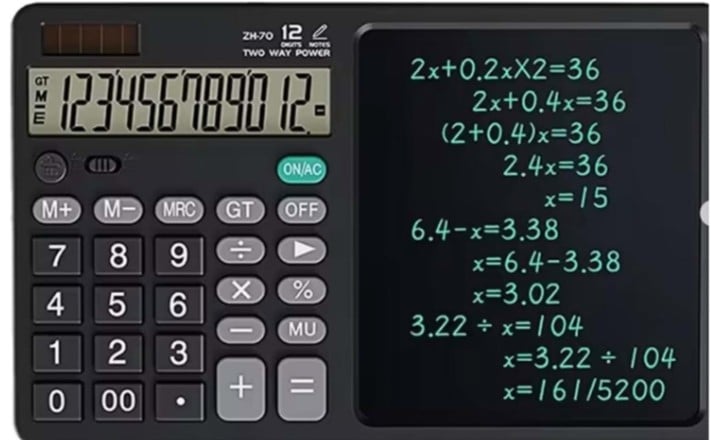 Onezero ZR900 Siyah Yazı Tahtalı Hesap Makinesi