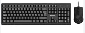Philips SPT6234B Siyah Türkçe Usb Kablolu Klavye Mouse Set